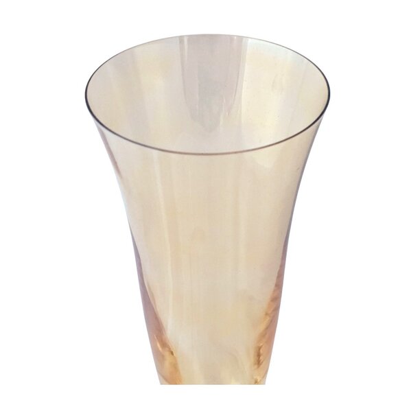 Mikasa Kensington Fluted Champagne Glasses 9" amber romantic party celebration - Picture 4 of 5